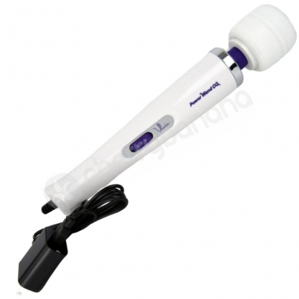 Voodoo OG White Power Wand Massager 2 Speed Plug In Vibrator