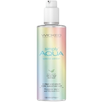 Wicked Simply Aqua Vegan Water Based Lubricant Pride Special Edition 120ml