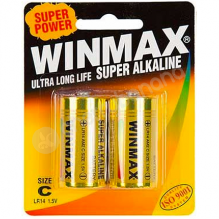 Winmax C Super Alkaline Sex Toy Batteries 2 Pack