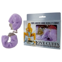 Purple Fluffy Love Cuffs