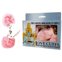 Pink Fluffy Love Cuffs