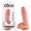 King Cock Flesh 7'' Cock With Balls