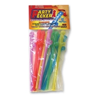 Party Pecker Coloured Sipping Straws 12 Pack